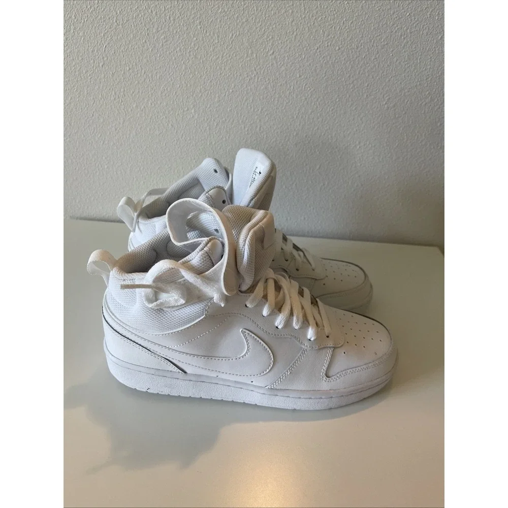Nike Court Borough Mid 2 (GS) White Kid's Sneakers - Size 7Y CD7782-100